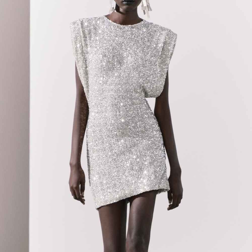NWT Zara Sequin Mini Dress